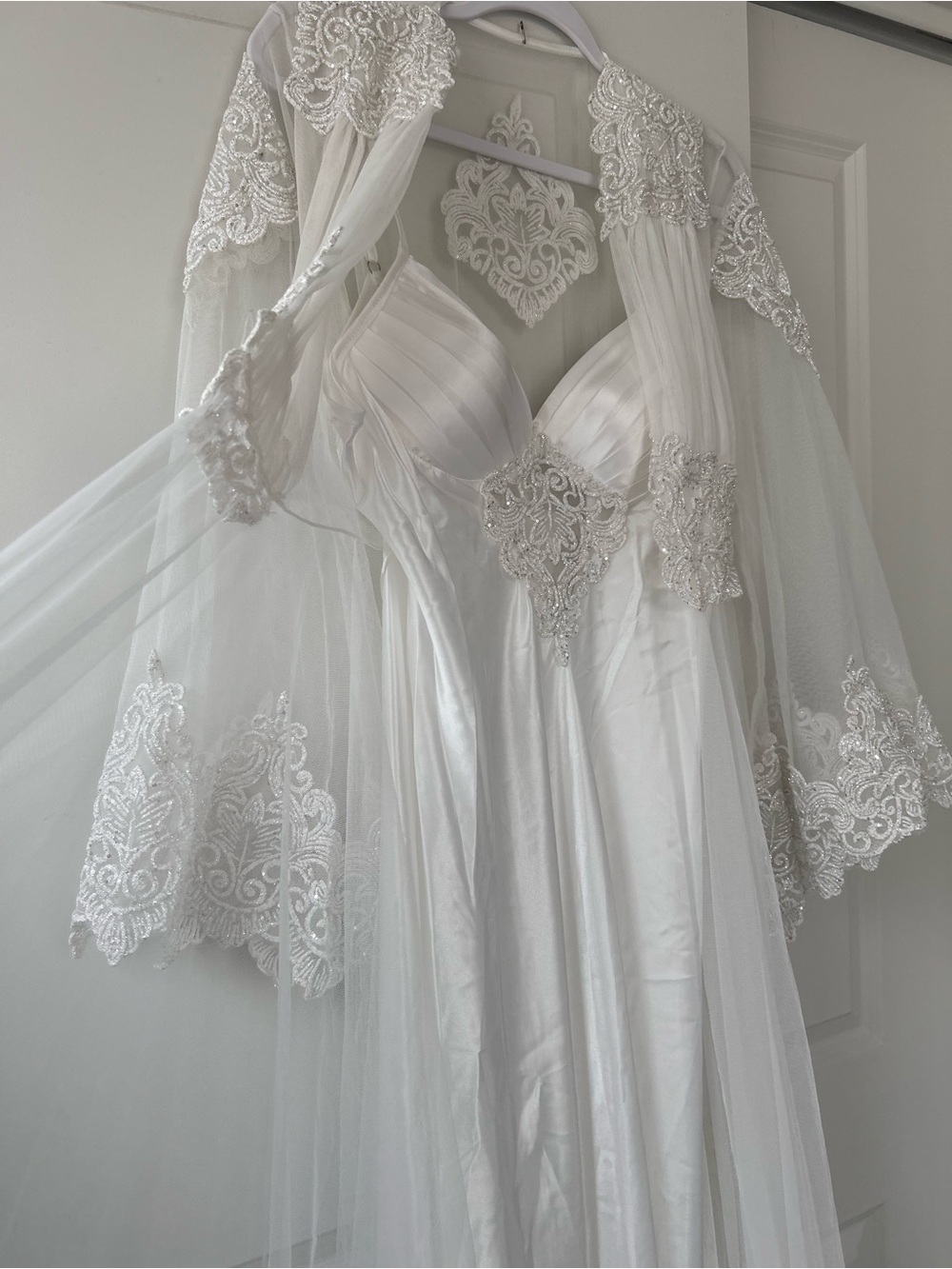 Bridal robe and dress
